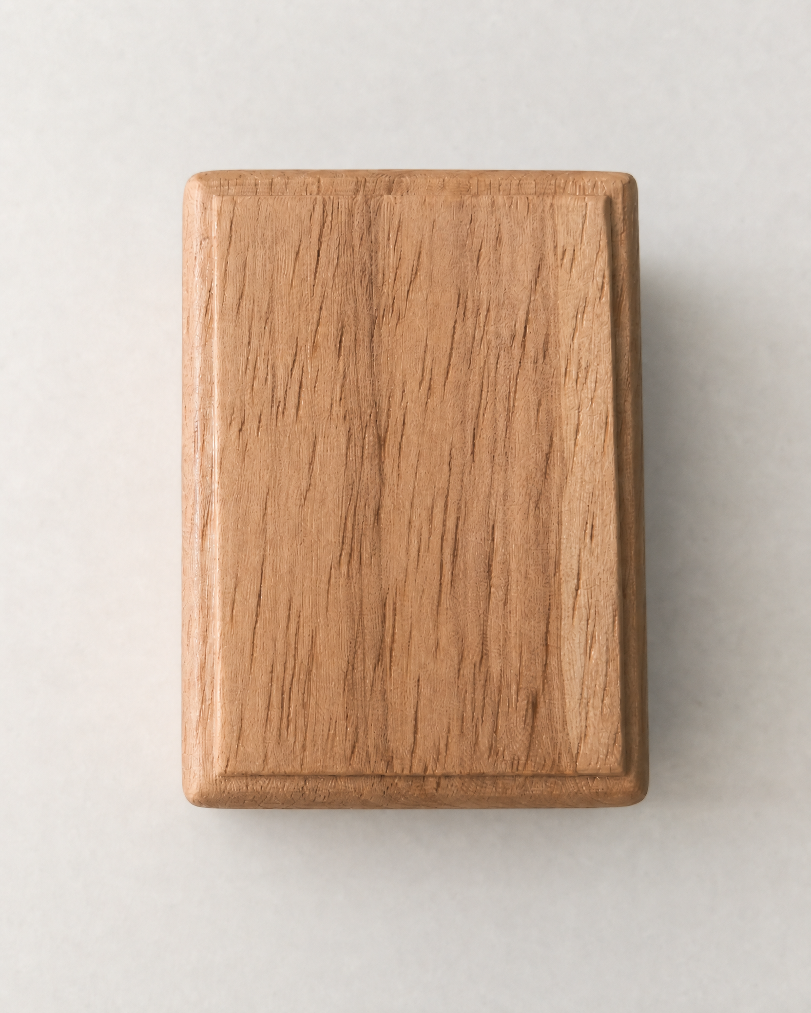 Wanuo developed wooden sample with a rounded edge and recessed face panel.